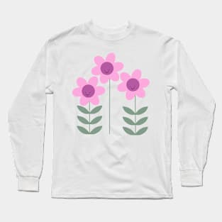 Happy Spring Flowers Long Sleeve T-Shirt